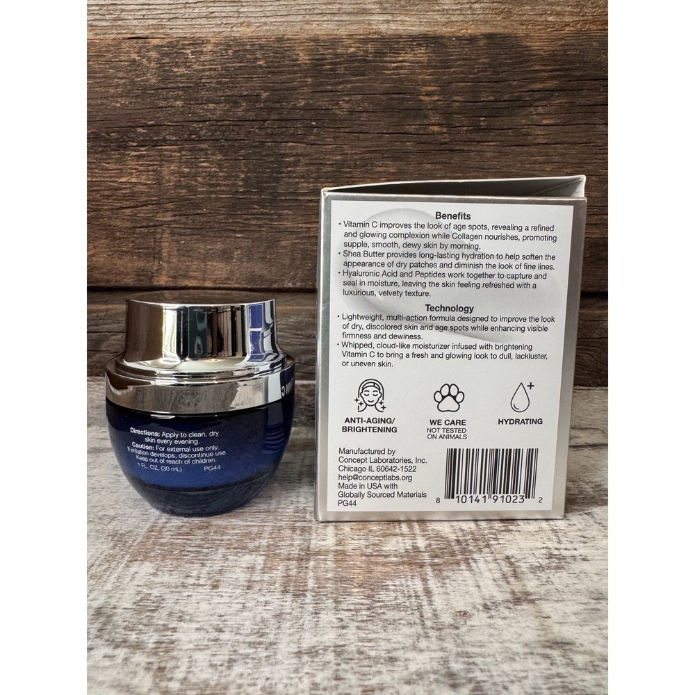 ProGenix Hyaluronic + Vitamin C Overnight Hydrating Cream 1 oz | Made in USA - Picture 4 of 4